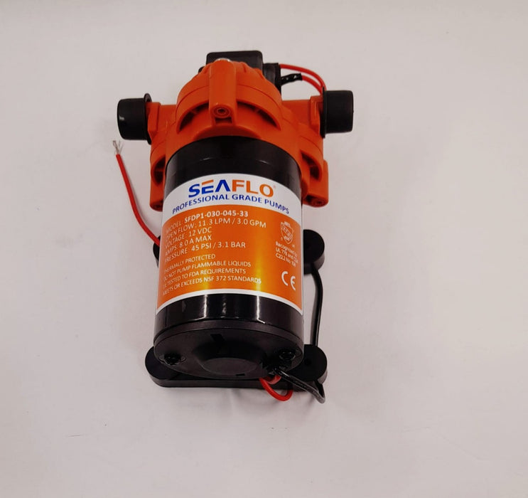 SEAFLOSFDP1-030-045-33-12v 3.0 GPM 45 PSI Water Pressure Pump