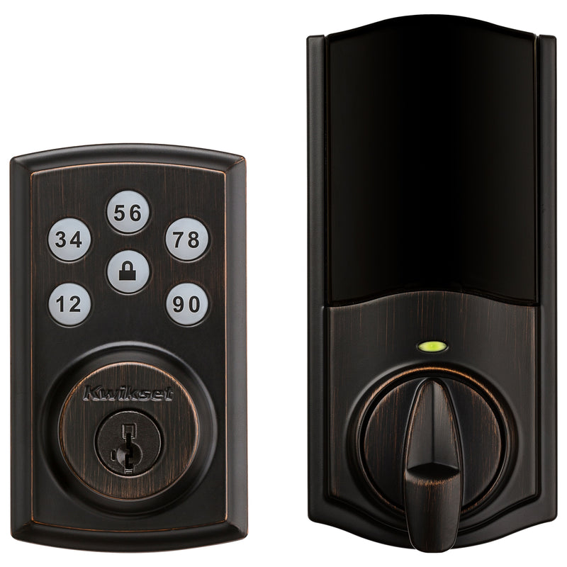 Kwikset 888 Smart Lock Touchpad Electronic Deadbolt Door Lock - Venetian Bronze