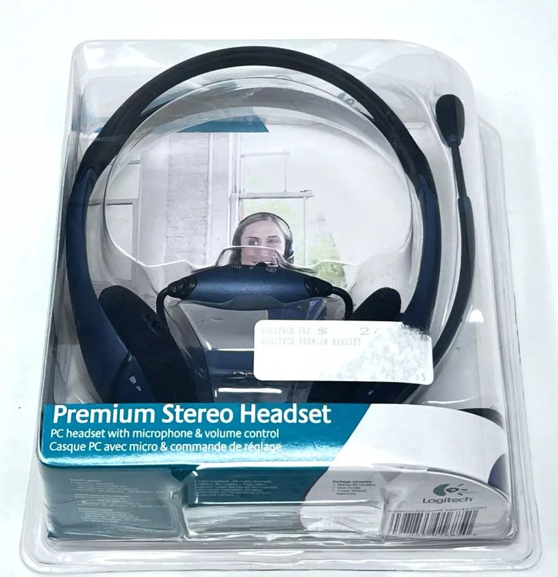 Logitech Premium Stereo Black Headband Headset
