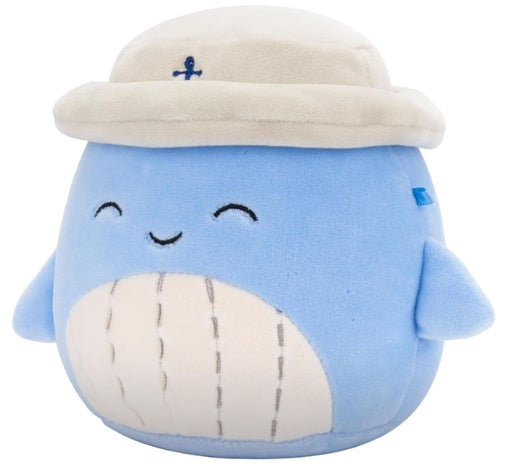 Squishmallows 16 Inch Samir The Blue Whale With Sailor Hat