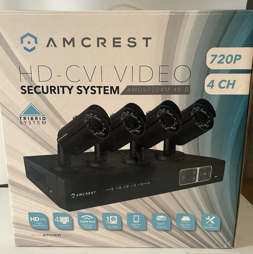 Amcrest AMDV7204M-4B-B 720P 4CH 720p Security System with 4 Cameras
