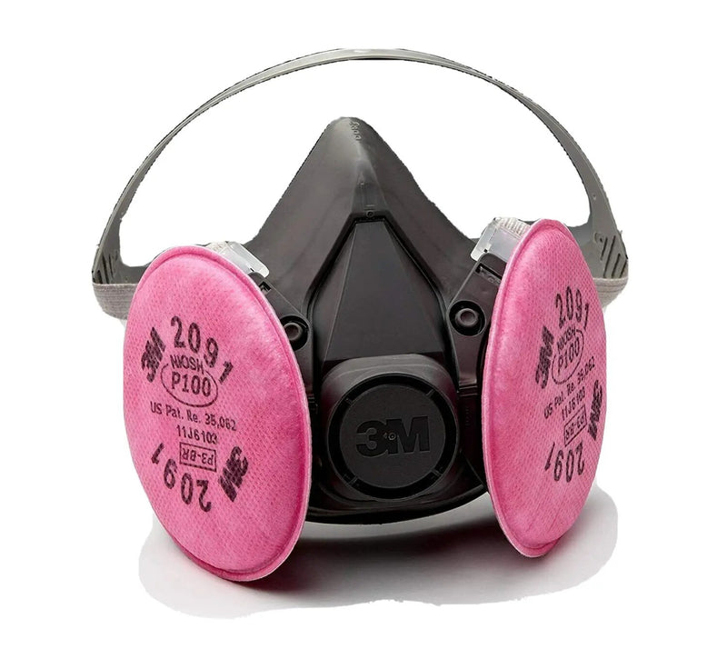 3M Half Facepiece Respirator Assembly 6291 - P100 Filters