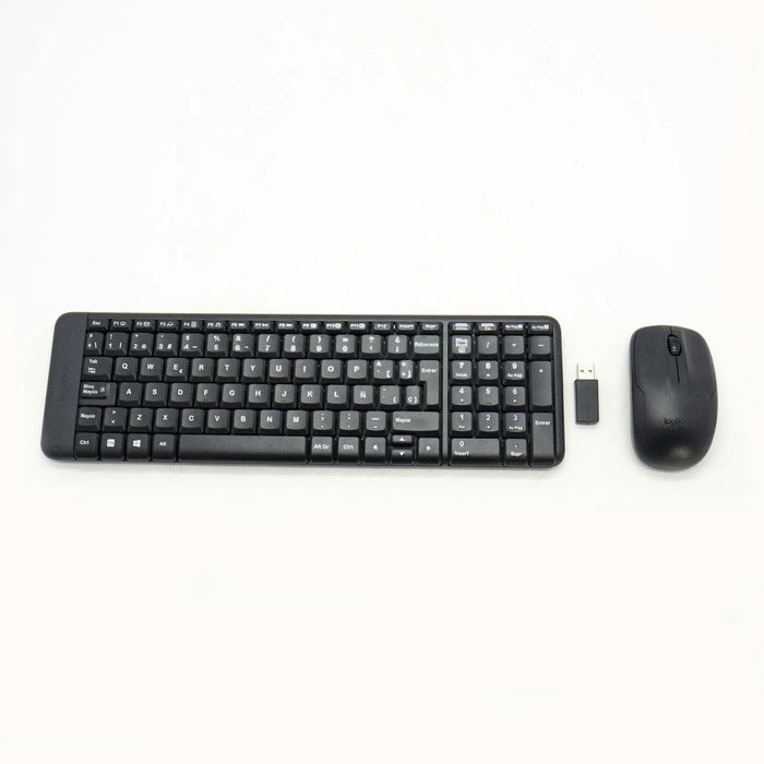 Logitech MK220 Wireless Keyboard And Mouse Combo Black - Spanish
