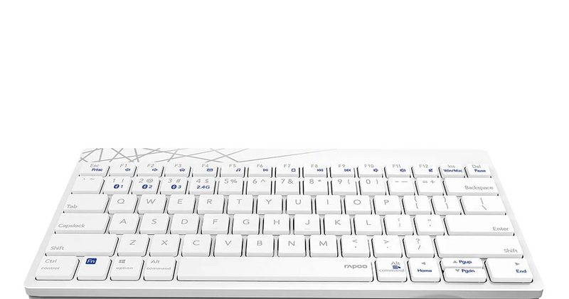 Rapoo K8000S Wireless Portable Keyboard - White