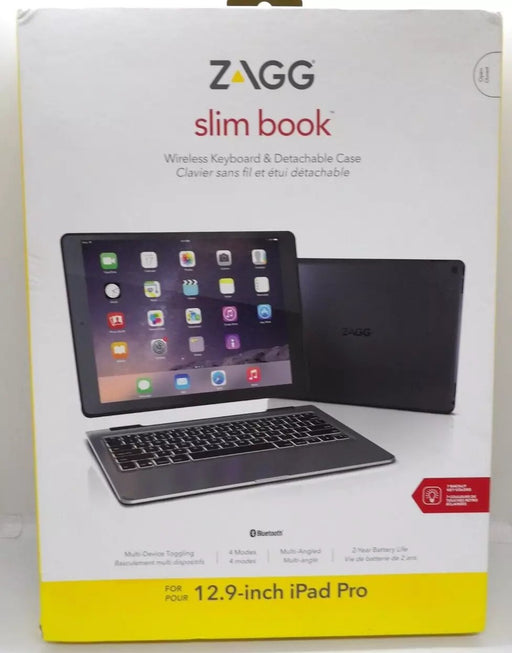 ZAGG Slimbook Ultrathin Case Hinged with Detachable Bluetooth Keyboard for iPad 12.9 inch Pro
