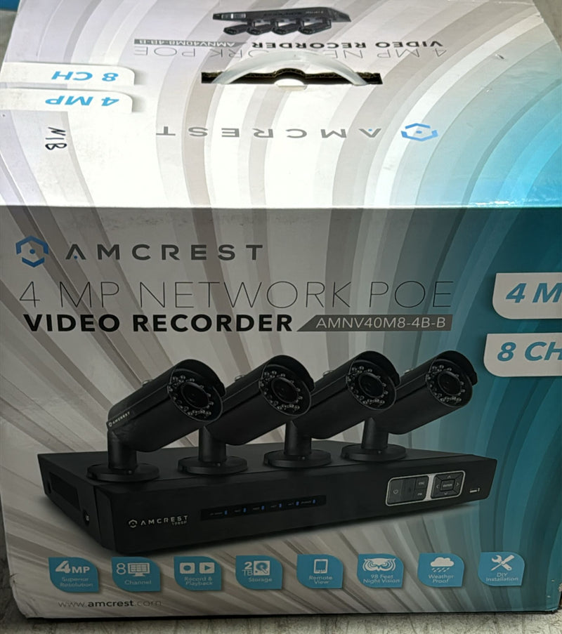Amcrest HD 1.3-Megapixel (1280 x 960P) 8Ch Network POE Video Security System