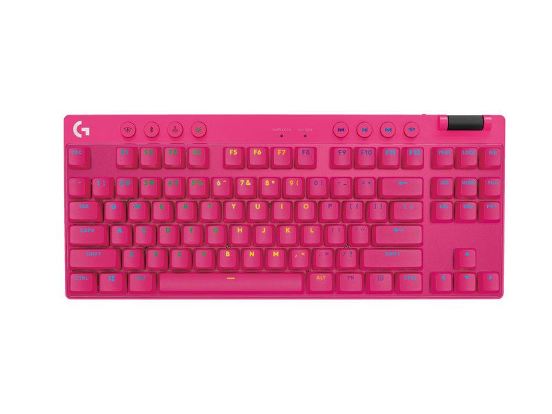 Logitech G PRO X 60 Lightspeed Wireless Gaming TKL Keyboard - Pink