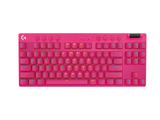 Logitech G PRO X 60 Lightspeed Wireless Gaming TKL Keyboard - Pink