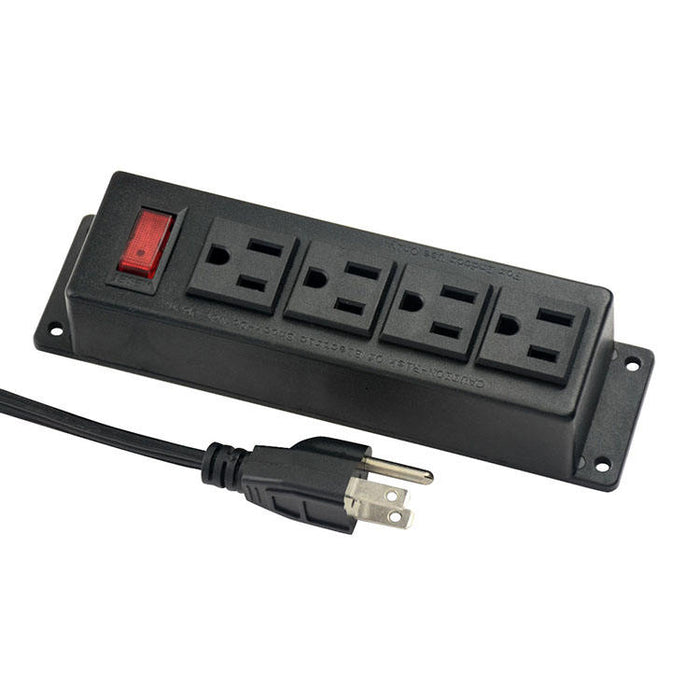 Bayu BY213-E04K-U Power Strips Us 4-Outlets Power Unit with Protection Switch US Standard with UL Certification