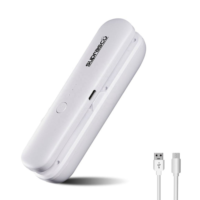SUPRASCO Mini Rechargeable Bag Sealer Multifunctional Portable food Bag Sealer and Cutter