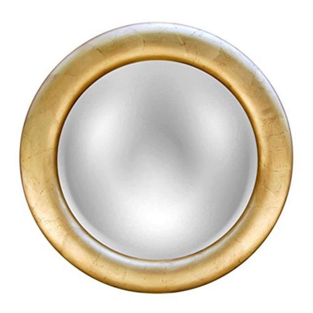Hickory Manor HM9722GL Round Mirror - Gold Leaf