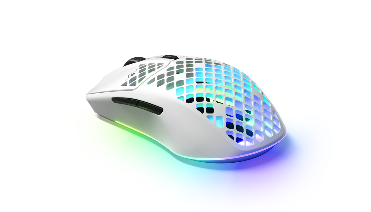 SteelSeries Aerox 3 - Super Light Gaming Mouse - 8,500 CPI TrueMove Core Optical Sensor - White