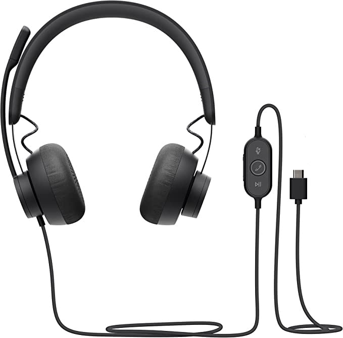 Logitech Zone Wired  Advanced Noise-Canceling Mic Technology Headset
