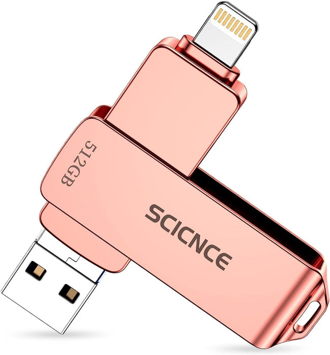 SCICNCE 512GB Photo Stick iPhone Flash Drive