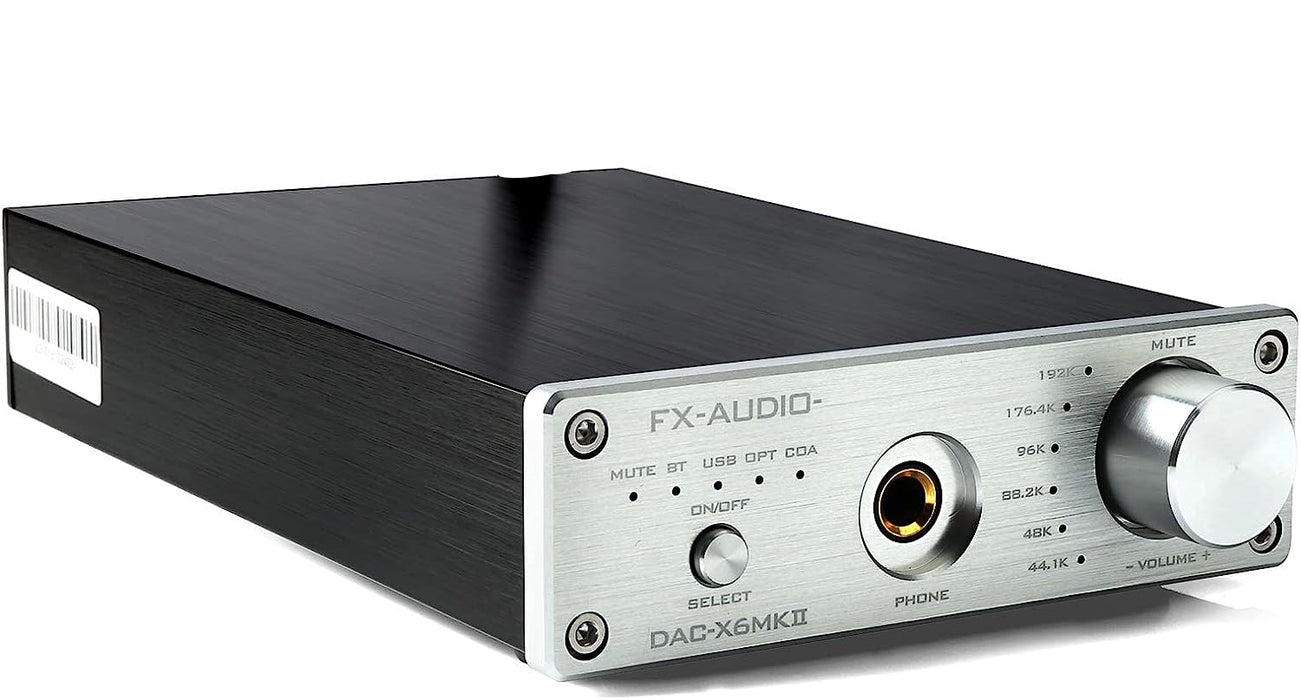 FEIXIANG FX-Audio DAC-X6 MKII Bluetooth 5.0 Digital Audio Decoder DAC 24-bit/192kHz USB/Coaxial/Optical Headphone Amp