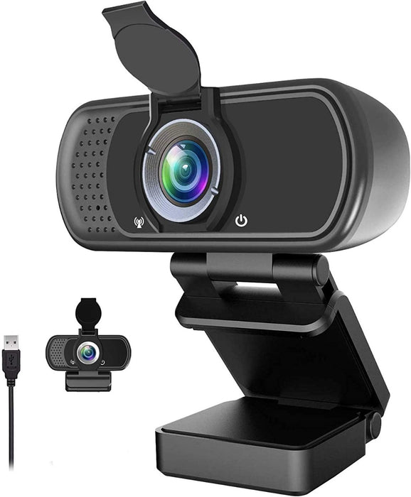 Ziqian 1080P Webcam Live Streaming Web Camera with Stereo Microphone