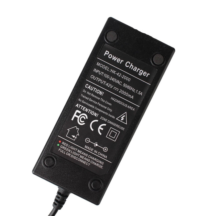 HMB 42V 2A Fast Charger 3-Prong Inline Connector for Pocket Mod Sports Mod and Dirt Quad Scooter