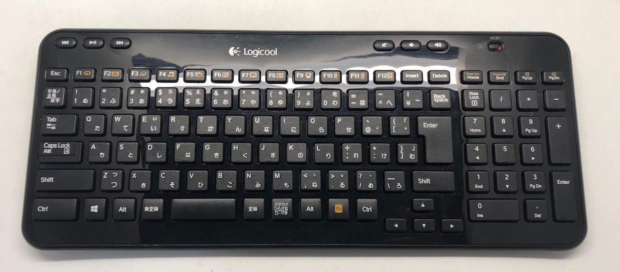 Logitech Logicool K360 Wireless Keyboard - Glossy Black (Japanese)