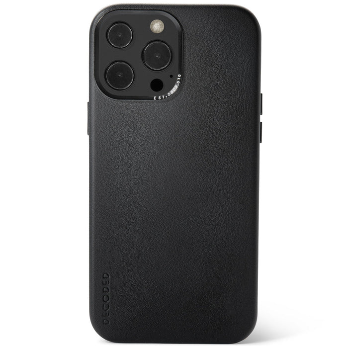 DECODED iPhone 13 - Leather Case - Black