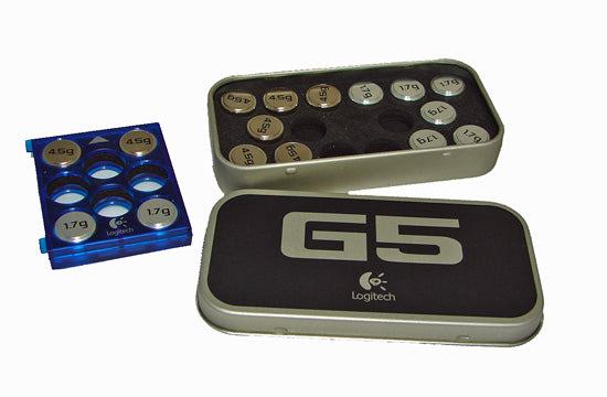 Logitech G5 laser mouse Tuning Tin of Weights only