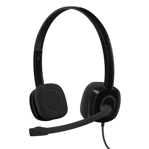 Logitech H151 Binaural Over-the-Head Stereo Headset - Black