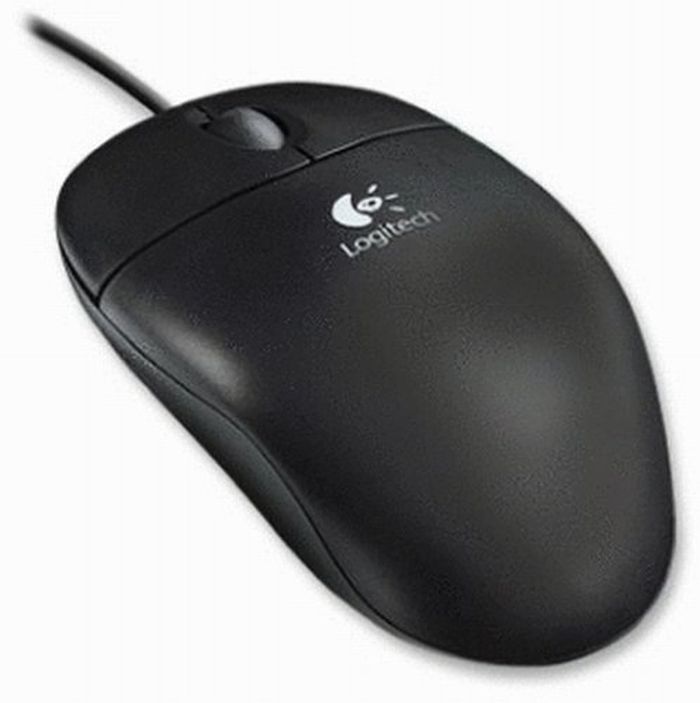 Logitech 3-button Scroll Wheel USB Corded Optical Mouse