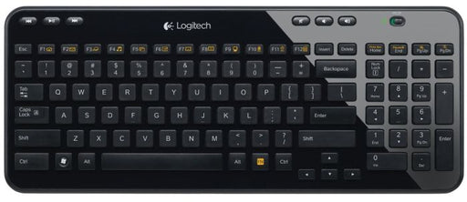 Logitech K360 Wireless Keyboard - Glossy Black
