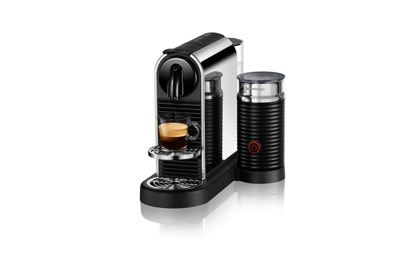 Nespresso CitiZ Platinum and Milk Espresso Machine With Frother - Silver