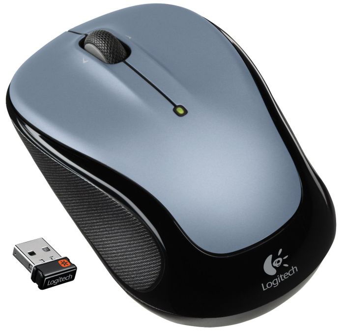 Logitech M325 Wireless Mouse W/ Unifying Receiver - Light Silver