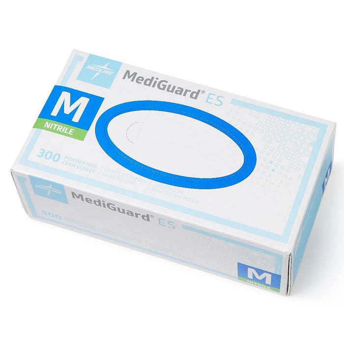 MediGuard ES Powder-Free Nitrile Exam Gloves - 300 Count - Medium