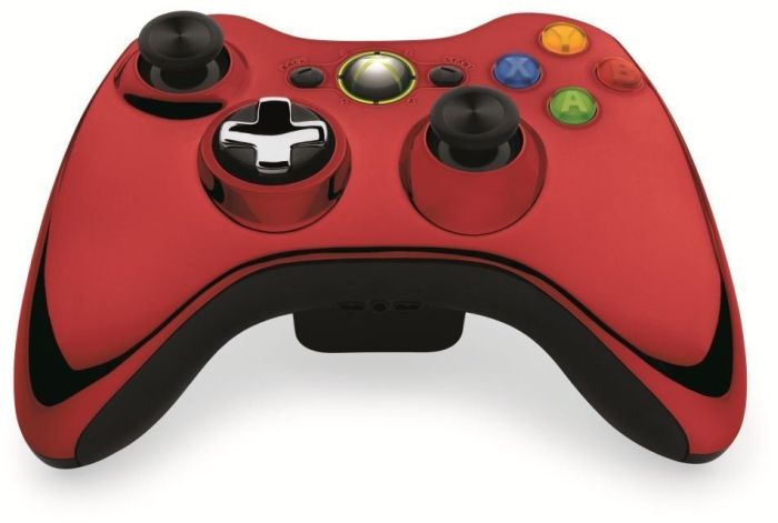 Microsoft XBOX 360 Wireless Controller CHROME RED