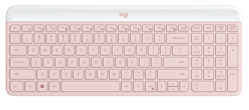 Logitech K470 Slim Wireless Keyboard W/ Receiver - Pink