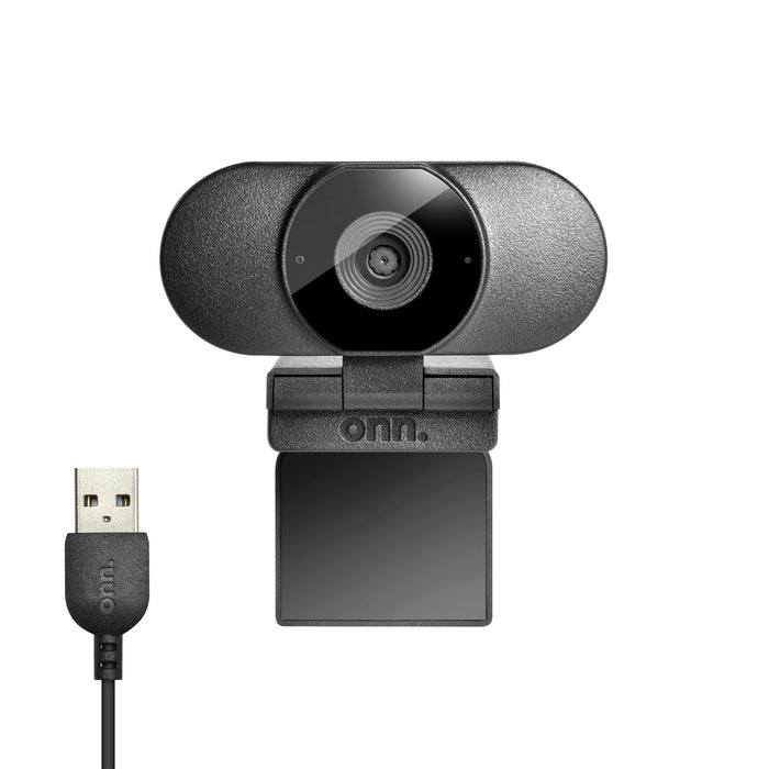 onn. 1440P Webcam with Autofocus and Built-in Microphone