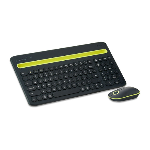 Onn. Multi-Device Wireless Full Size Keyboard and 3-Button Mouse Set