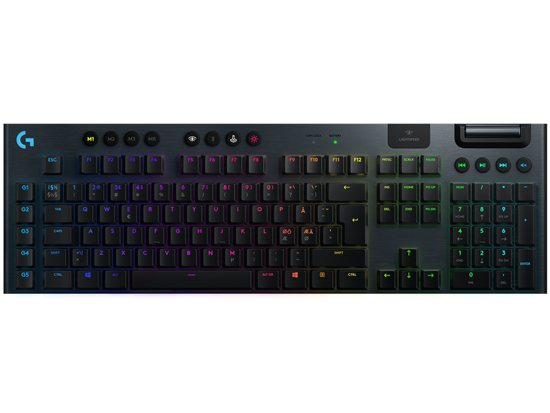 Logitech G915 RGB Lightspeed Wireless Keyboard CLICKY - Black