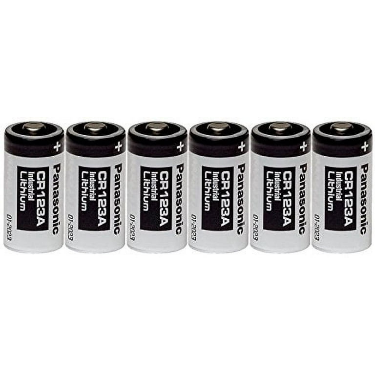 Panasonic Industrial CR123A Lithium Battery 3V - 6 Pack