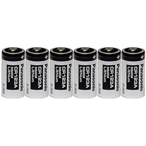 Panasonic Industrial CR123A Lithium Battery 3V - 6 Pack