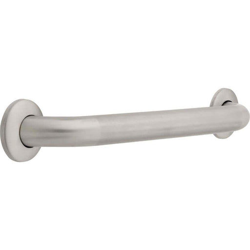 DELTA 18 in. x 1-1/2 in. Concealed Screw Grab Bar in Peened and Bright Stainless Steel