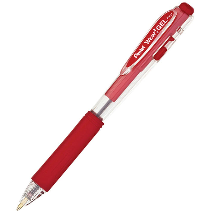 15 Pack Pentel Wow! Gel Pen Medium 0.7mm Red ink - K437