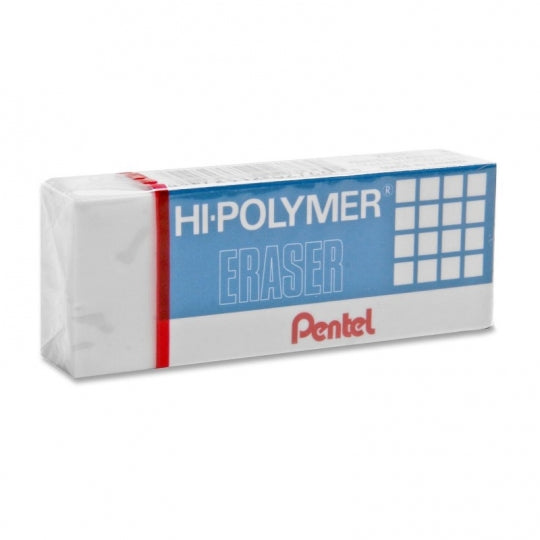 12 Pack Pentel Hi-Polymer Block Eraser - White