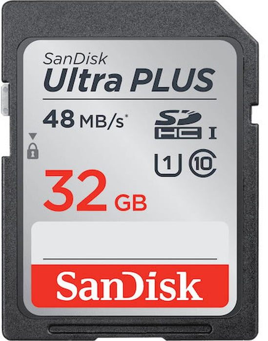 Sandisk 32GB Ultra Plus SDHC UHS-I Card