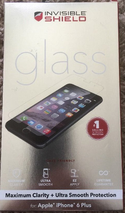 Zagg Invisible shield Glass Screen Protector For Apple Iphone 6 Plus