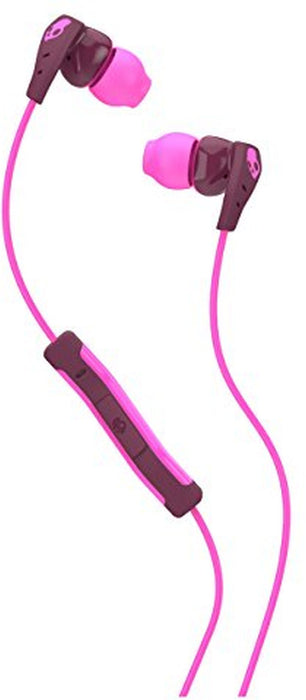 Skullcandy Method In-Ear Sweat Resistant Sports Earbud, Plum/Pink