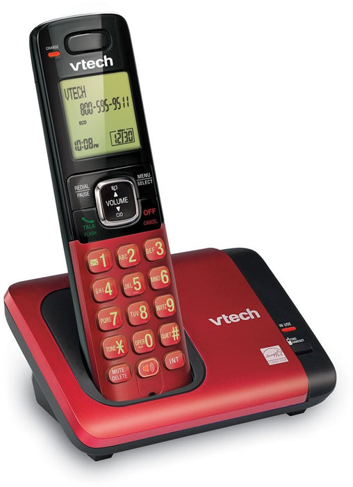 VTech CS6719-16 DECT 6.0 Phone with Caller ID/Call Waiting 1 Cordless Handset - Red