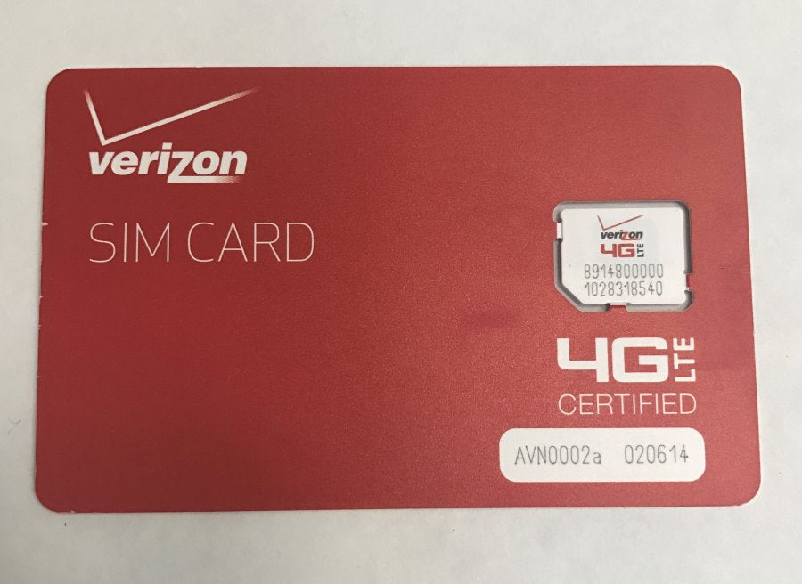 Verizon Snap Out SIm Card 4G LTE BULKSIM