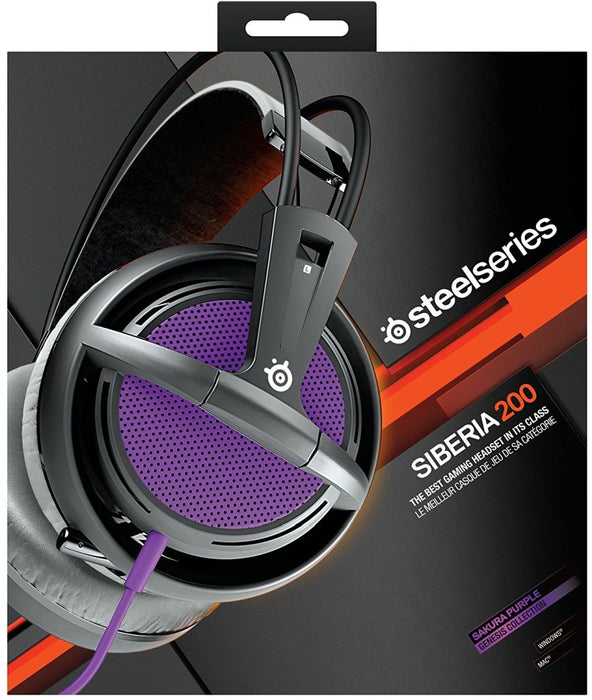 SteelSeries Siberia 200 Gaming Headset - Sakura Purple