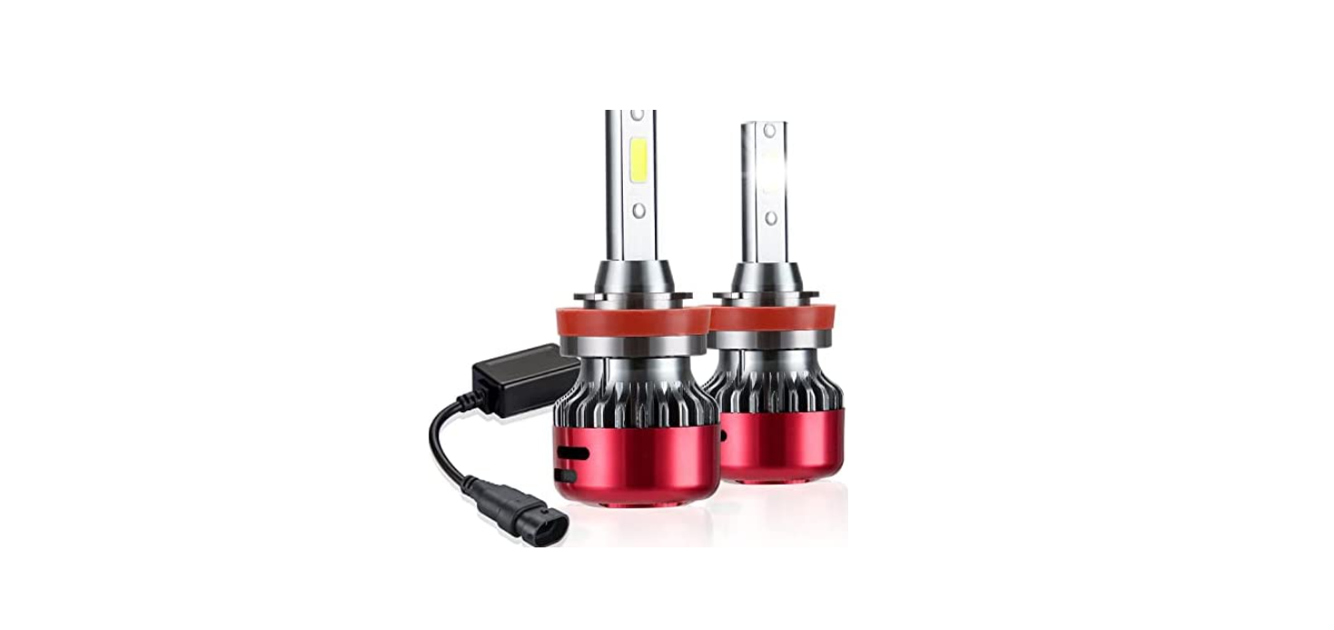 Posker H11/H9/H8 2 LED Headlight Bulbs - 2 Pack