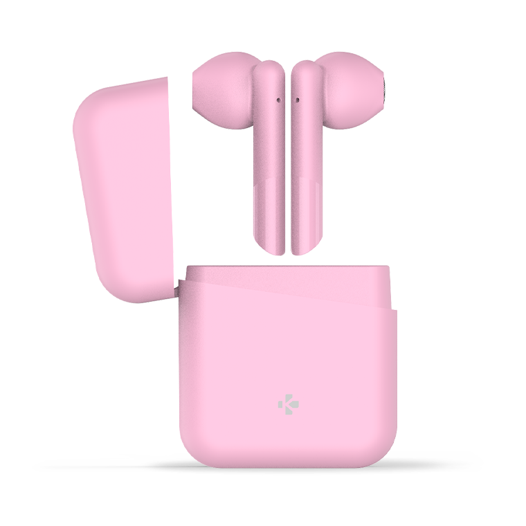 MyKronoz ZeBuds Lite TWS Earbuds With Wireless Charging Case - Pink