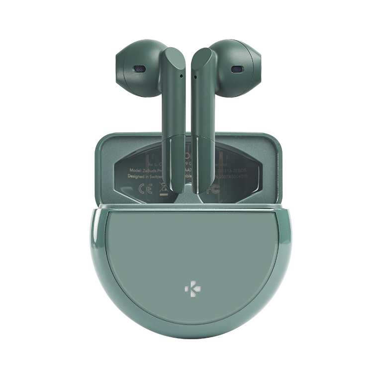 MyKronoz ZeBuds Pro - TWS Earbuds With Wireless Charging Case – Green