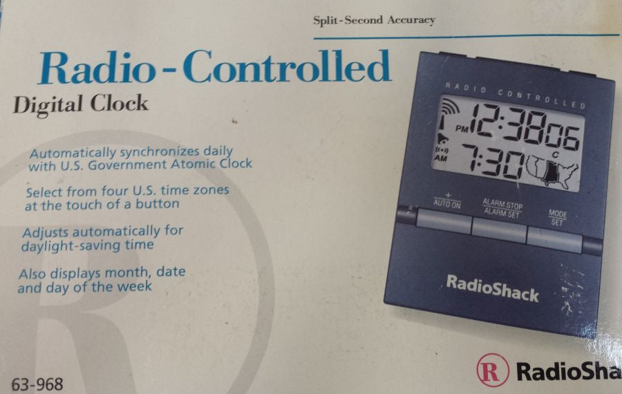 RadioShack 63-968 Radio Controlled Digital Clock